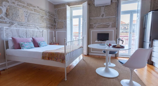 Студия с балконом Oporto City View - Santo Ildefonso Lovely