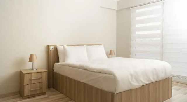 Апартаменты Deluxe c 1 комнатой с балконом и с видом на город Kusadasi Rezidans
