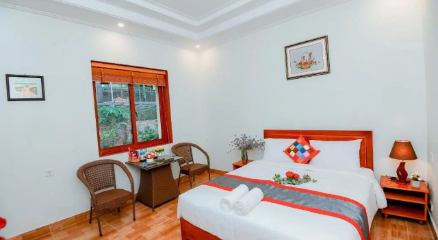 Бунгало Deluxe с видом на сад Tam Coc Golden Sky Homestay