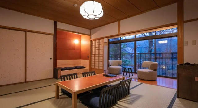 Семейный номер Standard с видом на сад Ryokan Nushiya