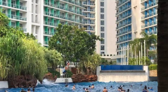 Апартаменты Cozy 1BR Cityview With Balcony and Near Airport