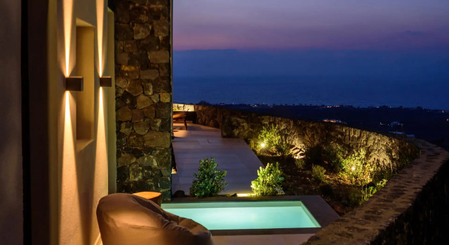 Люкс с видом на море Ryolithos Suites