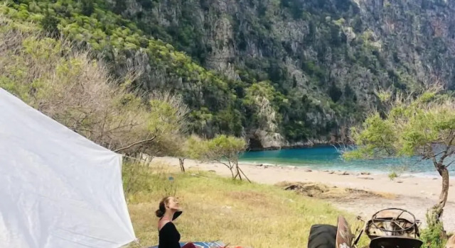 Тент рядом с пляжем Butterfly Valley Seaside Glamping