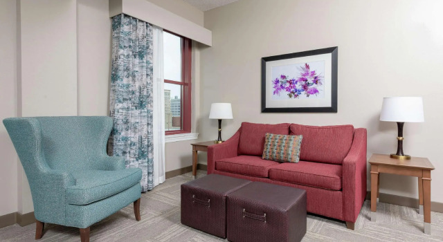 Двухместный люкс Hampton Inn Indianapolis Downtown Across from Circle Centre