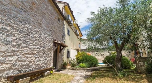 Especially charm stone house with a pool