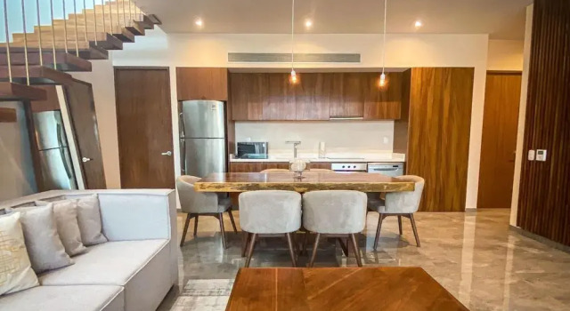Modern 3 BR Penthouse With Pool View and Free Shuttle to Beach Club Roof Top Pool BBQ Area Yoga Space