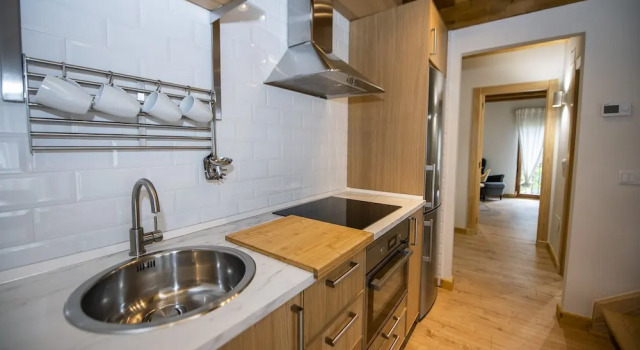Кровать в общем номере Дуплекс с видом на парк Apartamentos Los Picos de Europa