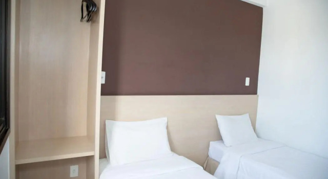 Кровать в общем номере Plaza Inn Trevo Sorocaba