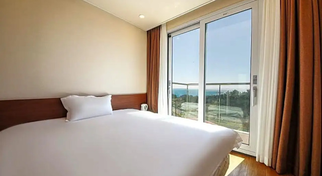 Двухместный номер Deluxe с видом на море Jeju Ocean Blue Hotel