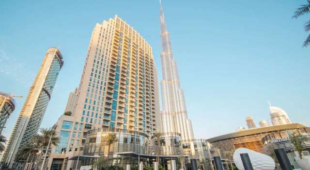 Private Room in Luxury Burj Vista Apartment with Burj Khalifa View, Забронировать Апартаменты/квартира Даунтаун Дубай , рядом с Дубайский аквариум