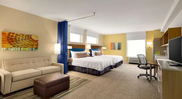 Четырёхместная студия с частичным видом на залив Home2 Suites by Hilton Destin