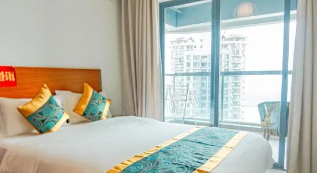 Люкс Deluxe с 2 комнатами с видом на реку Jiahe Homestay (Gaozhuang Star Night Market)