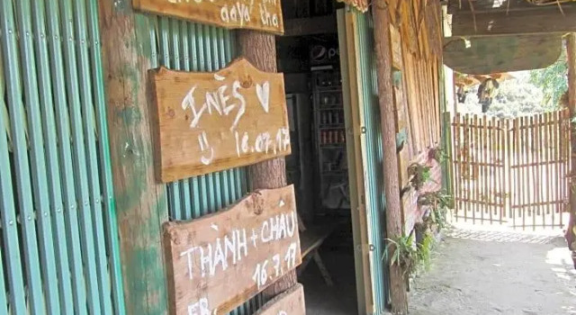 Кровать в общем номере Bamboo Homestay Sapa