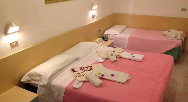 Трёхместный номер с балконом Hotel Peonia