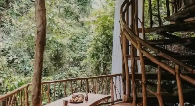 Коттедж с видом на реку Treehouse de Valentine Mountain Resort