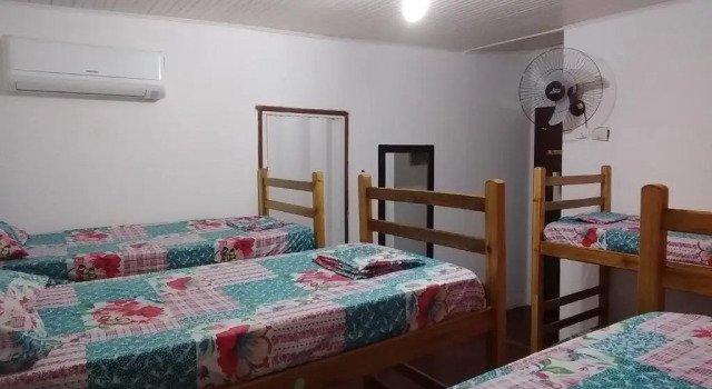 Кровать в общем номере KR Hostel Ilhabela