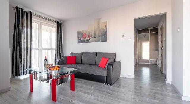 Апартаменты Deluxe с балконом и с видом на город Apartment Metropolia typu deluxe Airport