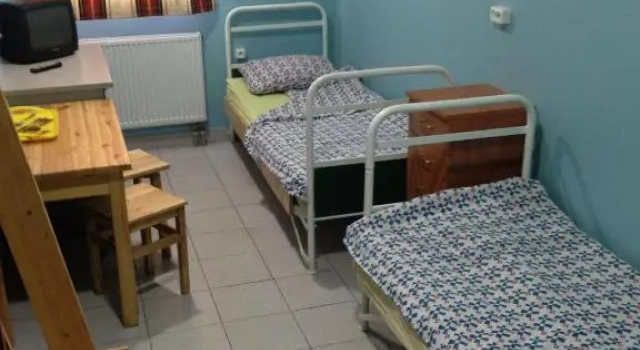 Кровать в общем номере Hostel Siennicka