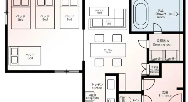 Семейный номер Standard The Nine States Hotel KARATSU