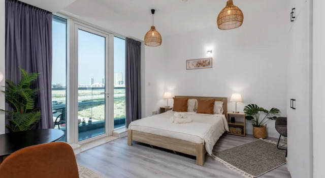 Waves - Cozy, Fully Furnished Studio in Dubai Sports City, Забронировать Апартаменты/квартира Дубай Эмират Дубай, рядом с Meaisem City Centre