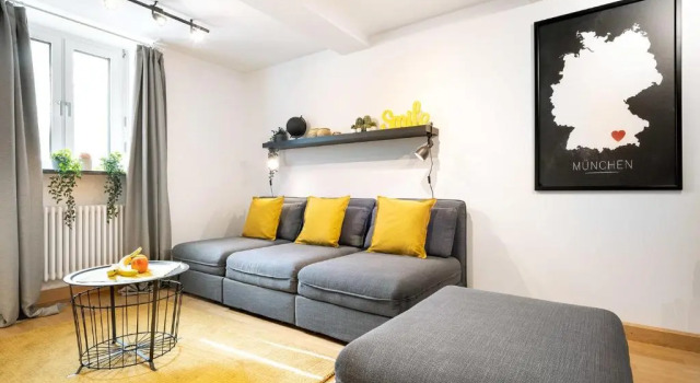 Апартаменты MARIENPLATZ Apartment 2 bedrooms living room kitchen