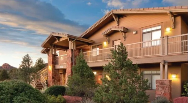 Кровать в общем номере Club Wyndham Sedona