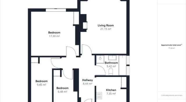 Апартаменты с 3 комнатами Host Stay The Puffins Nest
