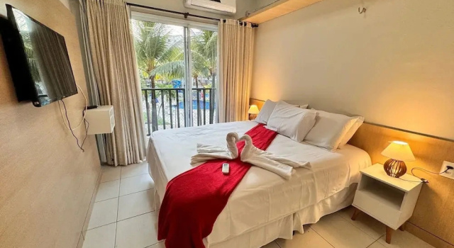 Семейные апартаменты с балконом Beach Living Apartment