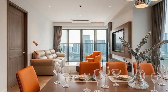 Апартаменты Royal с 3 комнатами с балконом и с видом на город The Metropole Luxury Residence by KayStay