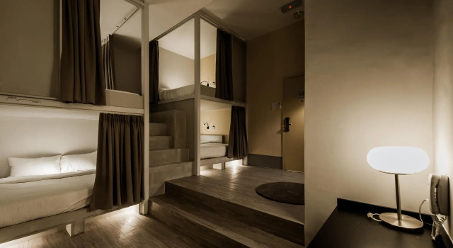 Кровать в общем номере Bunk & Bilik Hotel Sri Petaling