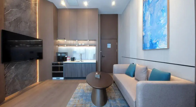 Люкс с красивым видом из окна Wyndham Dalian Jinpu
