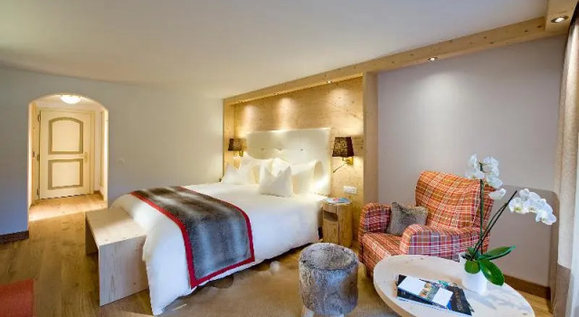 Номер Deluxe GOLFHOTEL Les Hauts de Gstaad & SPA