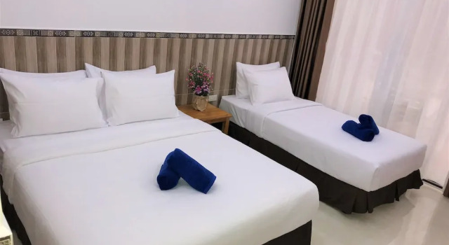 Трёхместный номер Standard с балконом и с видом на сад Canary Bungalow