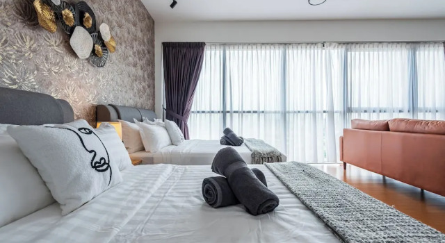 Апартаменты Luxury 4Pax Studio with Magnificent View PJ SS2
