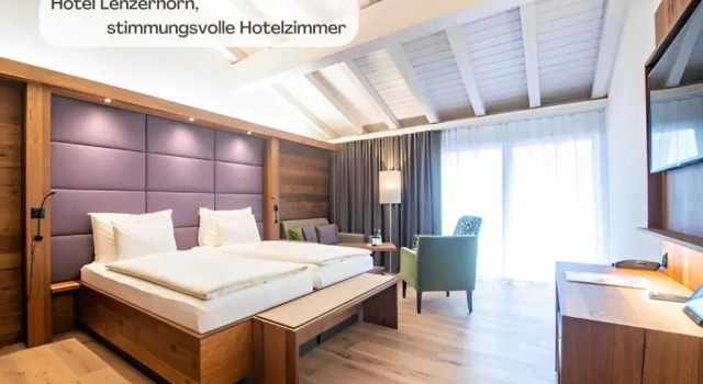 Двухместный номер Superior с балконом Hotel Lenzerhorn - Alpine Stay, Spa & Savour