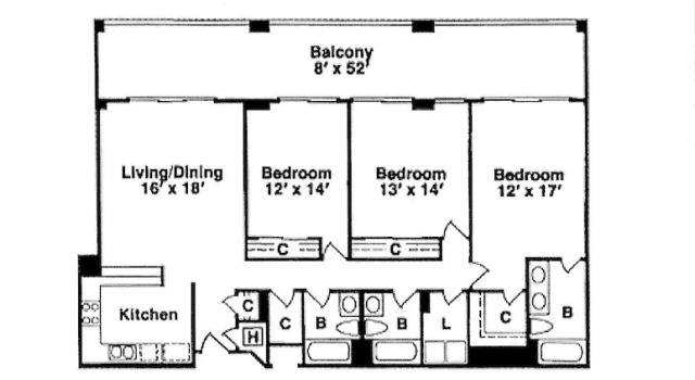 Номер Standard 1508 North Hampton @ Kingston Plantation 3 Bedroom Condo