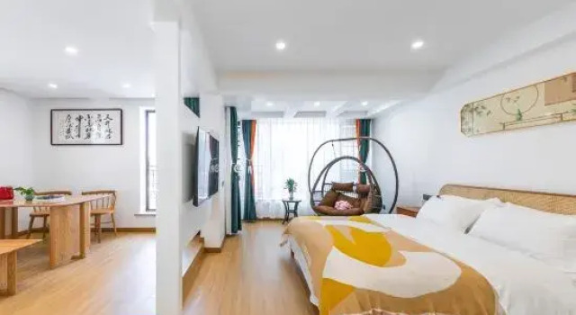 Семейный люкс Floating Island · New Chinese Aesthetic Design · Resort Stay (Guanyin Fajie Branch)