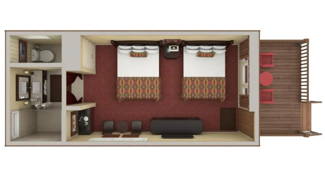 Номер Superior Rustic Inn Creekside