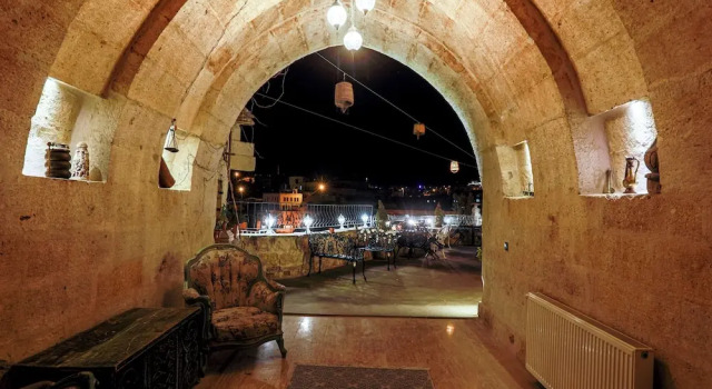 Двухместный номер Deluxe с балконом и с красивым видом из окна Casia Cave Suites