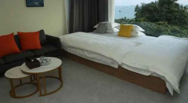 Двухместный семейный люкс Deluxe с видом на море Seabreeze Inn