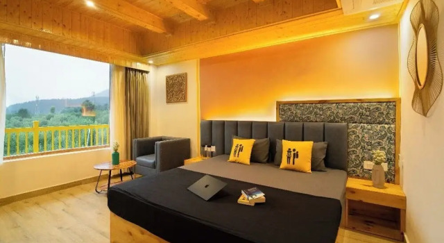 Двухместный номер Deluxe с балконом The Hosteller Old Manali, Manu Temple