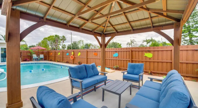 Коттедж Lanai, Grill & Outdoor Pool: Melbourne Duplex!