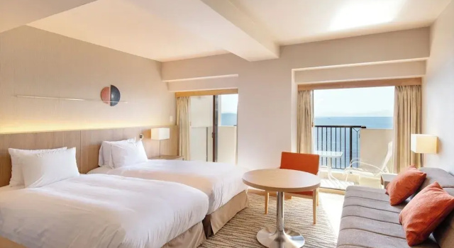 Двухместный номер Premium с видом на океан AoAwo Naruto Resort