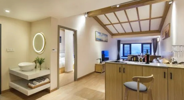 Семейный люкс c 1 комнатой с красивым видом из окна Longji terrace Lingli Art Hotel