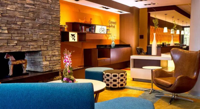 Кровать в общем номере Fairfield Inn & Suites Richmond Midlothian