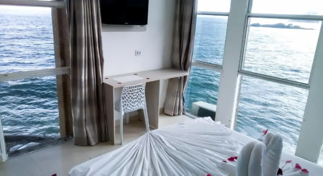 Двухместный номер Standard с видом на море Grand Hotel Guarujá - A sua Melhor Experiência Beira Mar na Praia