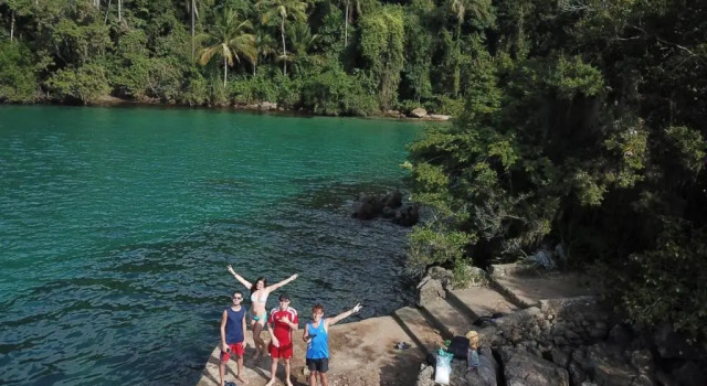 Кровать в общем номере Hostel e Pousada Blue Lagoon