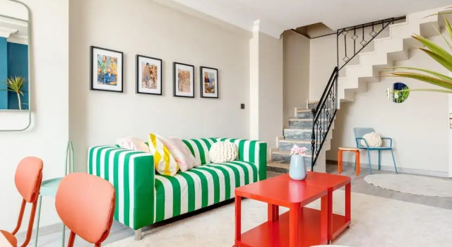Апартаменты Vibrant Duplex With Terrace 2 min to Cevahir Mall