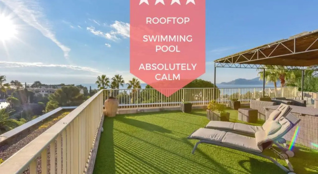 Апартаменты SERRENDY ROOFTOP TERRACE in residential property WITH POOL & SEA VIEW !