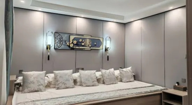 Кровать в общем номере Mohe Shancheng Xiaoyuan Homestay (Beiji Village)